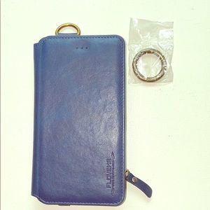 Gorgeous iPhone X and XS blue phone case/wallet